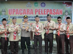 Polres Kepulauan Meranti Melepas Puluhan Peserta Jambore Karhutla Riau