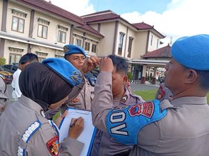 Tegakkan Kedisiplinan Anggota, Polres Klaten Gelar Operasi Gaktibplin