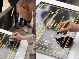 Heboh Ada Emoji Senyum di Tanda Tangan Prasasti, Ini Alasan Kapolda Babel