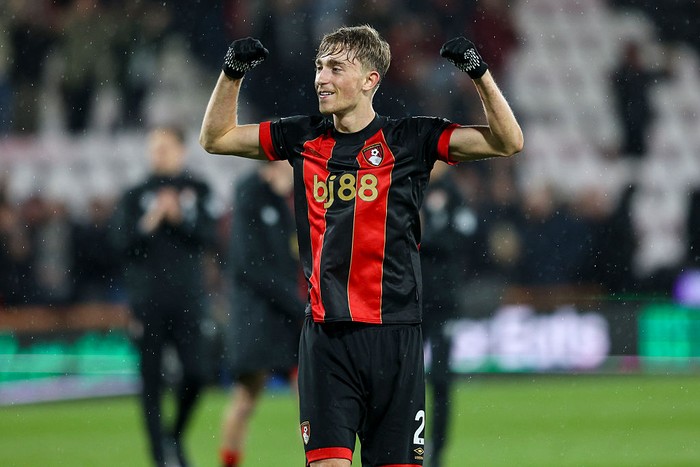 Dean Huijsen BOURNEMOUTH, ENGLAND - APRIL 14: Dean Huijsen of Bournemouth after his sides 1-0 win during the Premier League match between AFC Bournemouth and Fulham FC at Vitality Stadium on April 14, 2025 in Bournemouth, England. (Photo by Robin Jones - AFC Bournemouth/AFC Bournemouth via Getty Images)