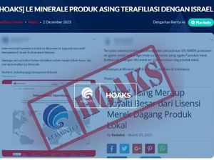 Pakar Duga Hoaks Le Minerale Terafiliasi Israel untuk Lemahkan Produk Lokal Pakar Duga Hoaks Le Minerale Terafiliasi Israel untuk Lemahkan Produk Lokal