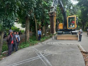 Perbaikan Jalan Tanjakan Trangkil Semarang Ditarget Rampung Pekan Ini