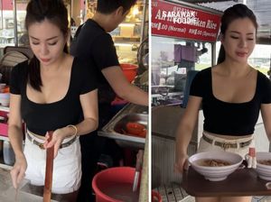 Penjual Mie Cantik Viral Ini Akui Pelanggannya Bertambah Penjual Mie Cantik Viral Ini Akui Pelanggannya Bertambah