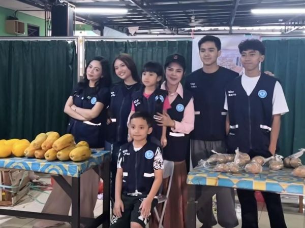 Rachel Vennya Ajak Keluarga Bikin Pasar Sayur dan Makanan Gratis