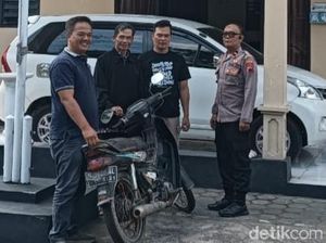 Mogok, Motor Curian Ditinggal di Tepi Jalan Trasan Klaten Mogok, Motor Curian Ditinggal di Tepi Jalan Trasan Klaten