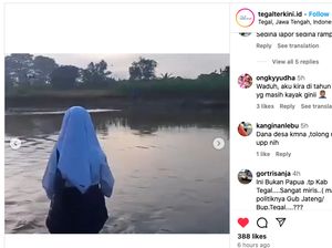 Viral Siswa Tegal ke Sekolah Seberangi Sungai-Jalan Berlumpur, Ini Kata Kades