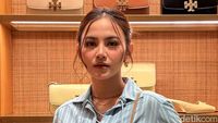 Foto: Gaya Mahalini, Tissa Biani, dan Aaliyah Massaid di Acara Tory Burch