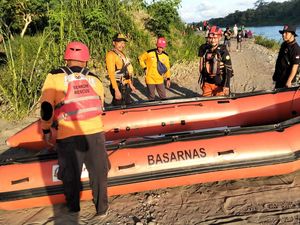 Penjaring Ikan Hilang Terseret Arus di Sungai Progo Bantul