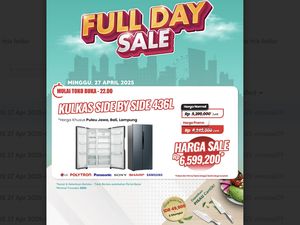 Kulkas Side by Side 436L Murah di Transmart Full Day Sale, Ini Harganya