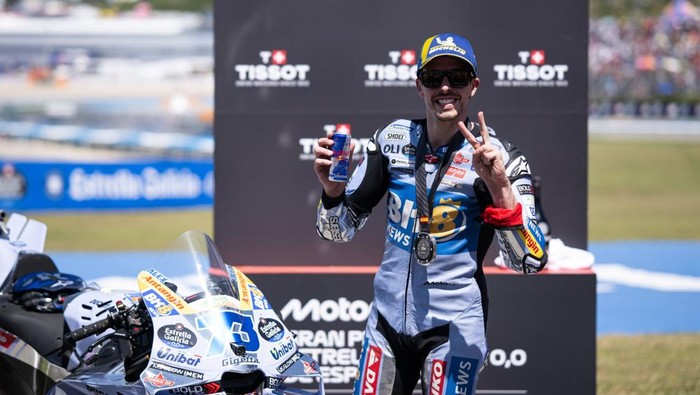 Alex Marquez Rider Gresini Racing, Alex Marquez, mensyukuri podium kedua di MotoGP Spanyol 2025.