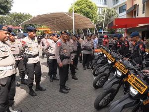Brimob Polda Metro Gelar Apel Pasukan Jelang Peringatan May Day