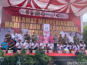 Buruh di Kalsel Rayakan May Day Bersama Polisi, Ini Sederet Harapannya