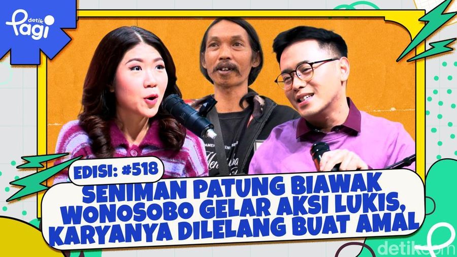 Seniman Patung Biawak Wonosobo Gelar Aksi Lukis, Karyanya Dilelang buat Amal