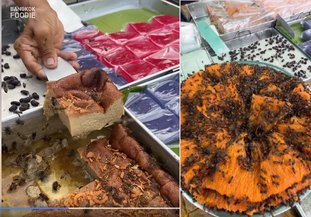Gerobak Kue Ini Dipenuhi Ratusan Lebah, Harganya Cuma Rp 5 Ribu!