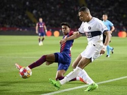 Di leg 2 perempatfinal Liga Champions 2023/2024, Mbappe cs (PSG) berhasil revans dengan meraih kemenangan 4-1 dari Yamal dkk. (Barcelona). Mbappe pun bikin skor dengan Yamal menjadi 1-1. Foto: AFP/JOSEP LAGO