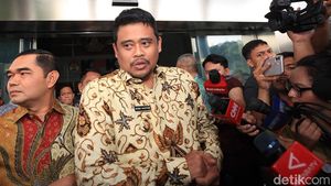 Potret Bobby Nasution Hadiri Koordinasi Antikorupsi di KPK