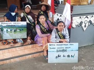 Massa Geruduk DPRD Pati Lagi, Desak Tambang Kendeng Ditutup