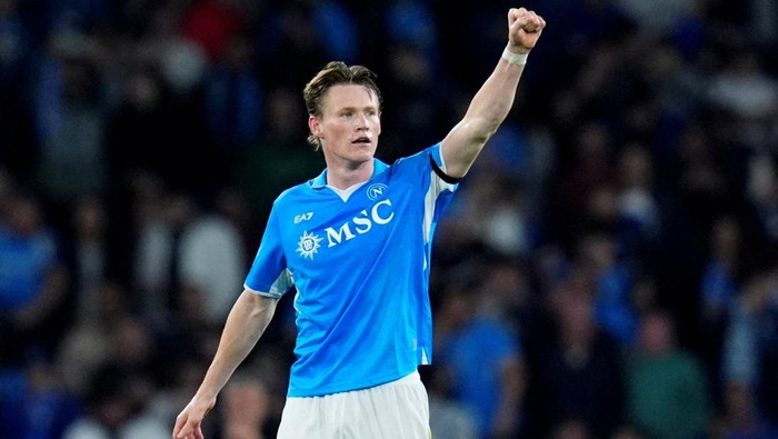 Soccer Football - Serie A - Napoli v Torino - Stadio Diego Armando Maradona, Naples, Italy - April 27, 2025 Napolis Scott McTominay celebrates scoring their second goal REUTERS/Matteo Ciambelli     TPX IMAGES OF THE DAY