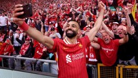 2. Mohamed Salah - Liverpool. 28 gol dikalikan 2 (koefisien Premier League) = 56 poin. Foto: REUTERS/Phil Noble