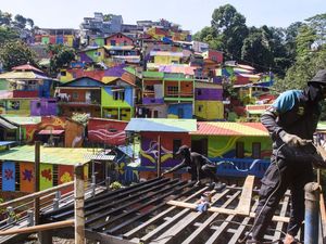 Kampung Pelangi 200 Bandung Disulap Jadi Kawasan Wisata
