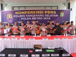 Polres Tangsel Ringkus 23 Bandit Jalanan, Ada yang Bawa Senpi Saat Beraksi