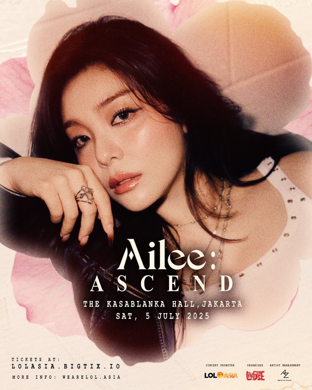 Poster konser 'Ailee Ascend' di Jakarta