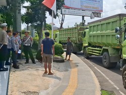 8 Truk di Lubuklinggau Diamankan-Ditilang karena Melintas pada Siang Hari
