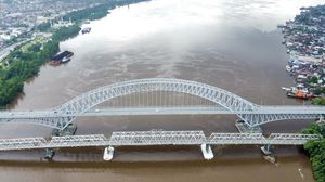 BBPJN Uji Stabilitas Jembatan Mahakam I Pasca Tabrakan Kapal