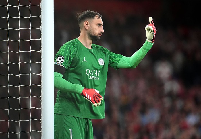 gianluigi donnarumma paris saint-germain arsenal vs psg arsenal vs paris saint-germain liga champions semifinal liga champions Paris Saint Germain goalkeeper Gianluigi Donnarumma during the UEFA Champions League semi final, first leg match at the Emirates Stadium, London. Picture date: Tuesday April 29, 2025. (Photo by Adam Davy/PA Images via Getty Images)