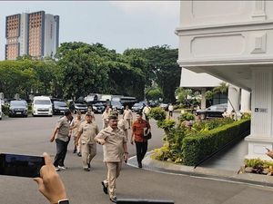 Persatuan Purnawirawan Angkatan Darat Halalbihalal Bareng Prabowo di Istana