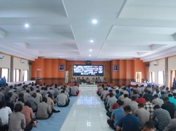 Polres Klaten Gelar Doa Bersama Mohon Keselamatan-Perkuat Iman Personel