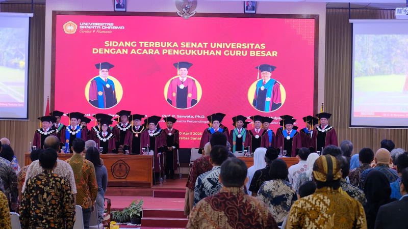 Pengukuhan guru besar Universitas Sanata Dharma.