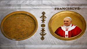 Mosaik Baru Paus Fransiskus Hiasi Basilika di Roma