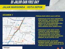Simak! Rekayasa Lalin Margonda Depok Saat Car Free Day Minggu 4 Mei
