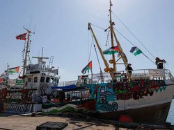 Kapal Angkut Aktivis-Bantuan Kemanusiaan ke Gaza Diserang Drone