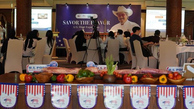 Chef Jay McCarthy Memukau Para Peserta Yang Hadir Foto. Dok USMEF