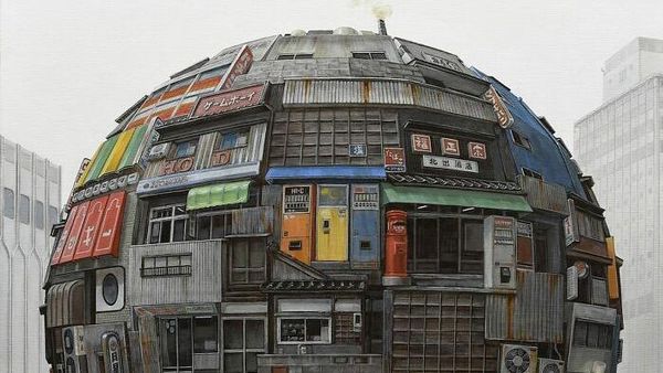 Seniman Gambarkan Bumi Bernuansa Futuristik Sekaligus Suram