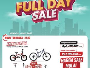 Beli Aneka Sepeda Gowes di Transmart Full Day Sale Dapat Diskon Gede-gedean Beli Aneka Sepeda Gowes di Transmart Full Day Sale Dapat Diskon Gede-gedean