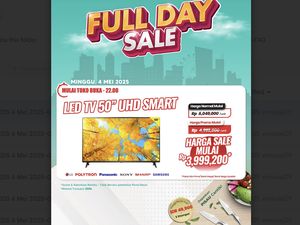 Smart LED TV 50 UHD Diskon Rp 2 Juta di Transmart Full Day Sale