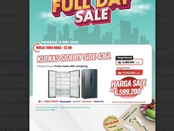 Murahnya Kulkas Side by Side 436L Murah di Transmart Full Day Sale