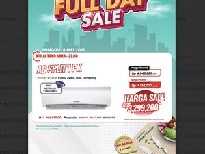 AC Split 1 PK Hemat Jutaan Rupiah di Transmart Full Day Sale