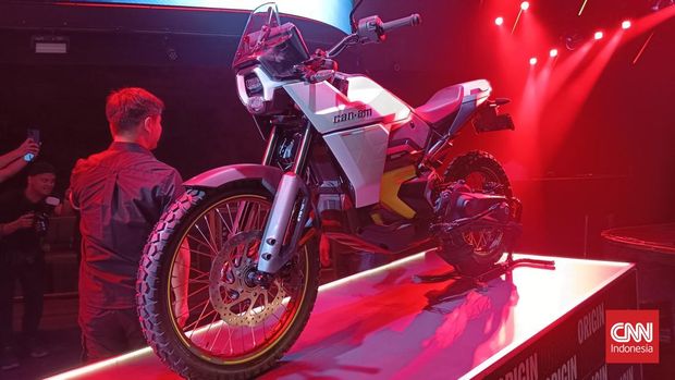Origin, salah satu dari dua model motor listrik Can Am yang diluncurkan di Indonesia pada Sabtu (3/5/2025).