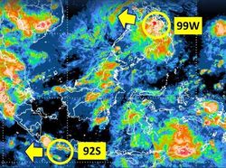 2 Bibit Siklon Tropis Hadir di Indonesia, Wilayah Ini Waspada Hujan Sedang-Lebat