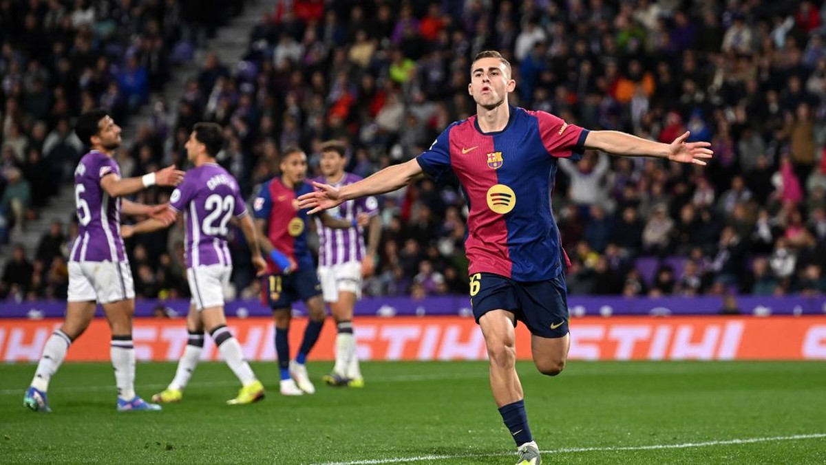 Hasil Real Valladolid vs Barcelona. (Foto: Getty Images/Denis Doyle)