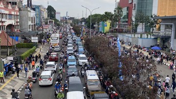 Ada Contraflow di CFD, Lalu Lintas Margonda Raya Menuju Depok Macet Pagi Ini