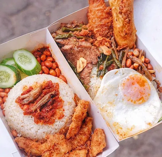 Nasi lemak enak di Jakarta