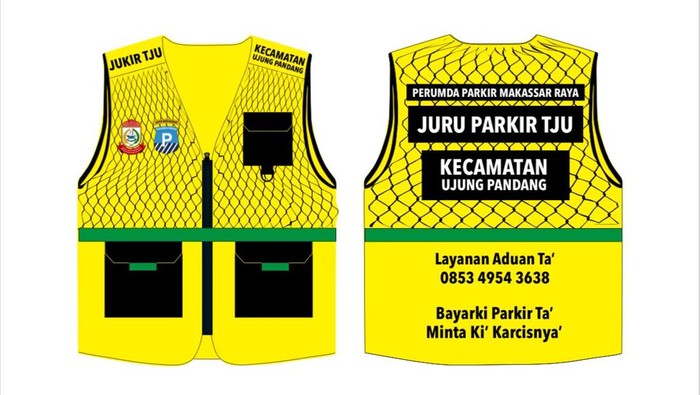 PD Parkir Makassar Raya berencana merubah warna rompi juru parkir menjadi kuning. PD Parkir Makassar Raya berencana merubah warna rompi juru parkir menjadi kuning. Sertifikasi & Ganti