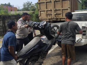 Motor Pasutri Tabrak Truk yang Parkir di Pinggir Jalan, Istri Tewas di TKP