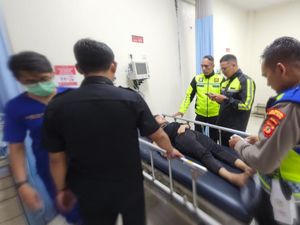 Gerak Cepat Satlantas Polresta Bogor Bantu Korban Pingsan Saat Olahraga