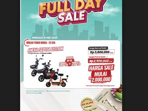 Aneka Sepeda Listrik Diskon Tembus 50% di Transmart Full Day Sale